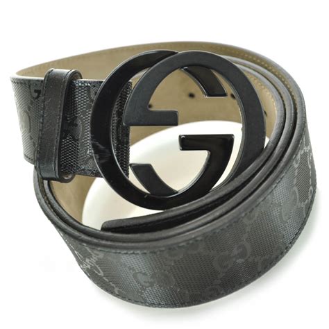 gucci x supreme belt black|black gucci imprime belt.